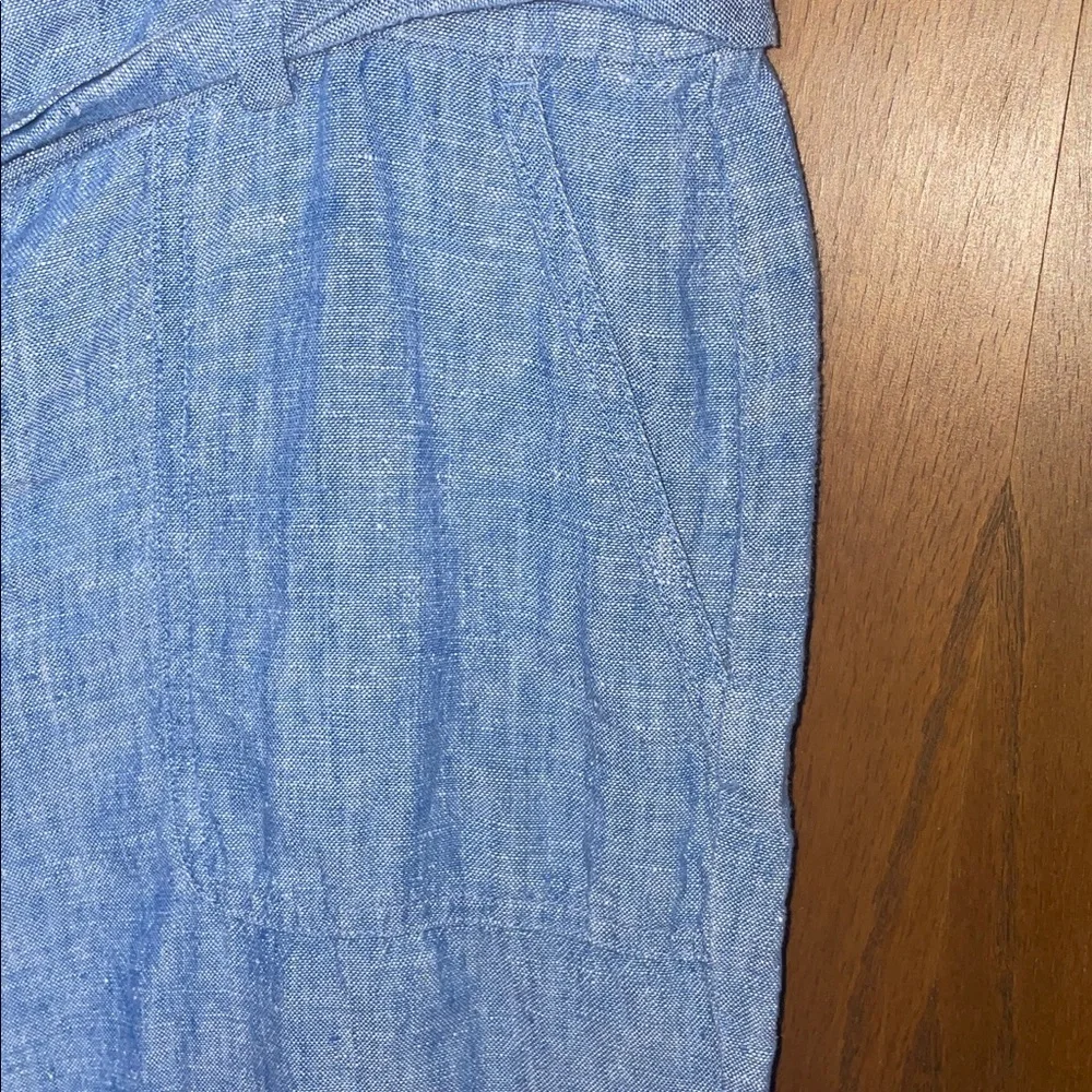 Talbots Light Blue Linen Chinos